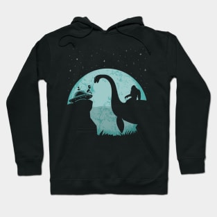 Bigfoot Riding Loch Ness Monster Hoodie